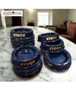 Advertising Ashtrays 80s STOCK N. 10 Small + 2 Large Vintage NEW - $2,427.86 MXN