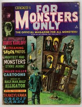 *Cracked&#39;s FOR MONSTERS ONLY (1966) Karloff, Alligator People, Horror Cartoons - £51.97 GBP