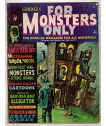 *Cracked&#39;s FOR MONSTERS ONLY (1966) Karloff, Alligator People, Horror Ca... - $65.00