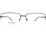 John Raymond Eyeglasses Frames JR-02046 SHANK Rectangular Half Rim 65-17... - $55.91