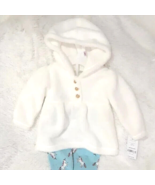 CARTER&#39;S BABY 2pc Long Sleeve Hooded Top &amp; Pants Set, &quot;BABY GIRL&quot; (Size ... - $16.69 CAD