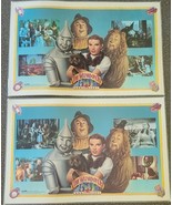 Set of Two (2) The Wizard of Oz ~ 50th Anniversary ~ 1989 Plastic Placemats - £20.59 GBP