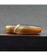 Ancienne perle d&#39;agate baguée motif naturel rare ancien yéménite BD-7-11 - $527.82 MXN