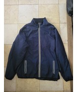 Vintage GAP Windbreaker Jacket Mens  Navy Blue Full Zip Reflective Mesh 2XL - $32.93 CAD