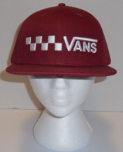 Vans Off The Wall Men&#39;s Hat Red Snapback Cap OS - £17.22 GBP