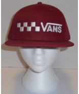 Vans Off The Wall Men&#39;s Hat Red Snapback Cap OS - £17.02 GBP