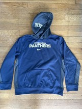 * NIKE Therma Fit Hoodie Youth Boys XL PITT Panthers Pittsburgh Blue Pullover - £19.05 GBP