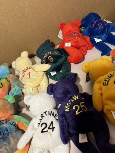 Lot of 11 Salvino's Bamm Beanos Beanie Baseball BEARS w/ Tags MLB Item image 6