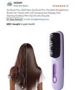 Portable Straightener Brush - Gobrush Pro Cordless Mini Hair Straightene... - $34.53