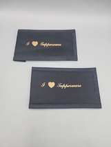 I Love Tupperware Logo Black Pouches x2 - £5.50 GBP