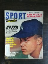 Sport Magazine May 1966 Maury Wills Los Angeles Dodgers Sam Huff 424B - £5.44 GBP