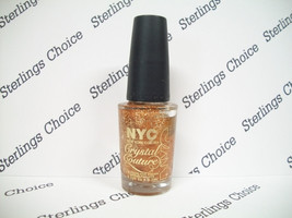 NYC Crystal Couture Glitters Nail Polish #001 Fashion Queen - £5.45 GBP