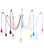 Kids Colorful Chandelier,Playroom Spider Light Fixture,Pendant Lights For - $157.99