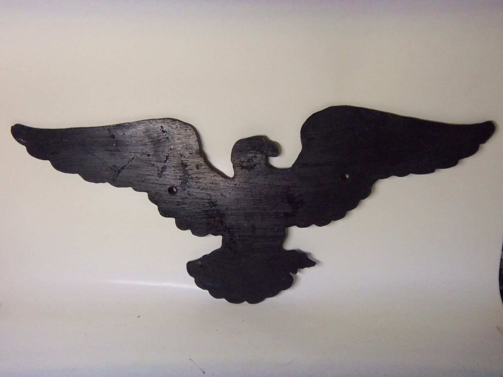 VINTAGE CAST IRON EAGLE WALL MOUNT PLAQUE 21.5" Other