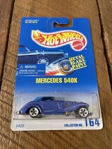 Hot Wheels - Mercedes 540K # 164  ***New On Card**Blue Metal Flake Paint... - $92.51 MXN