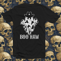 Boo Haw Cotton T-SHIRT Halloween Spooky Watch Horror Movies Cowboy - $17.79+