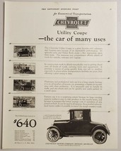 1924 Print Ad Chevrolet Utility Coupe Chevy Cars Detroit,MI - £14.98 GBP