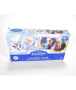 Disney Frozen 4 Jigsaw Puzzle Pack by Cardinal 12 x 4 Pieces Unused Open... - $301.39 MXN