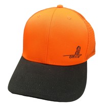 Orvis Pheasant Logo Orange Mesh Trucker Hat Cap Men&#39;s Snapback NEW - $31.88