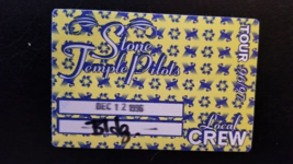 Stone Temple Pilots / 1996 Tour Rosemont, Illinois Original Cloth Backstage Pass - £11.95 GBP