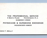 Physicians and Surgeons Exchange Vtg Business Card Ridgewood New Jersey BC1 - £9.03 GBP