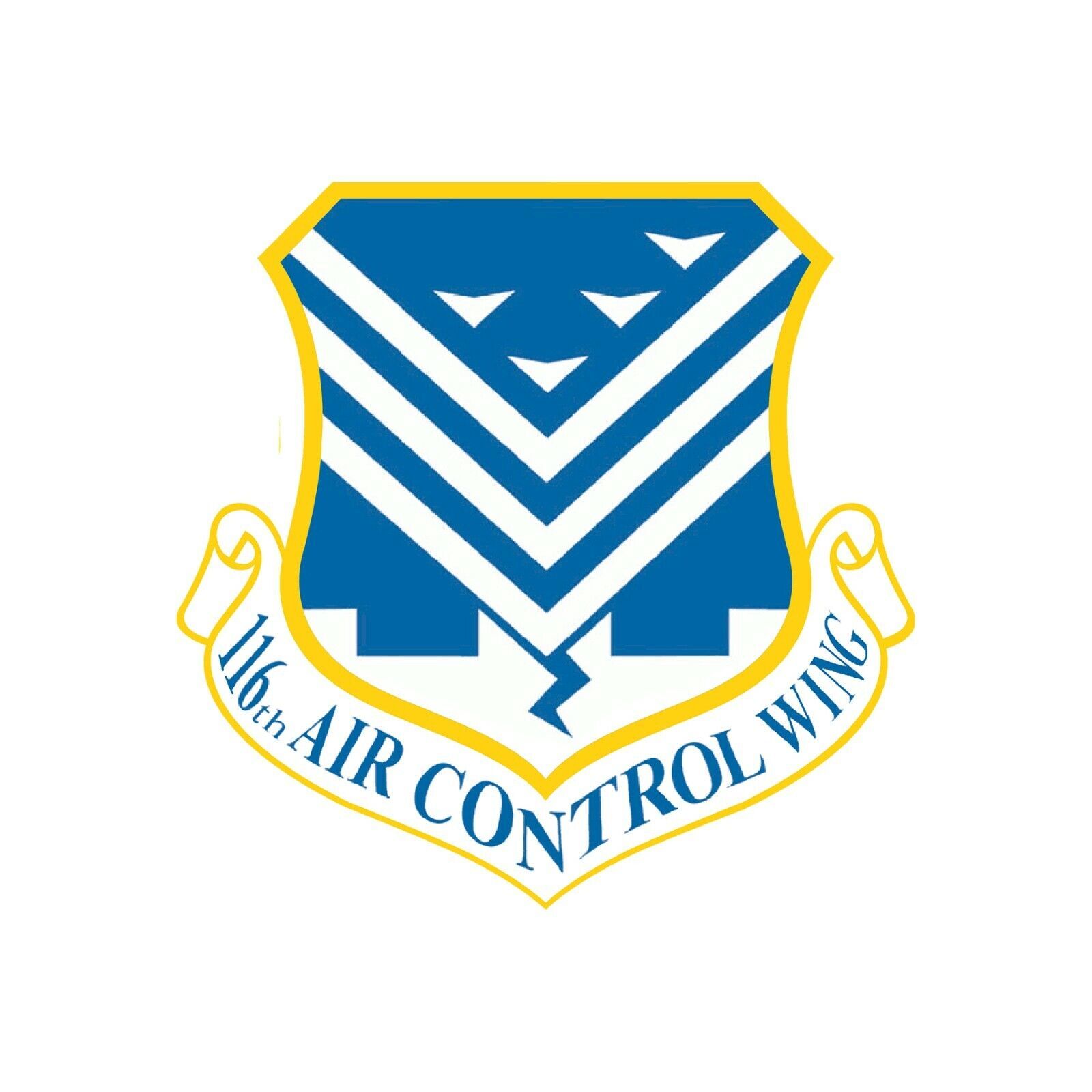 116th Air Control Squadron Patch Vinyl Decal - Variety of Sizes Available - $2.97+