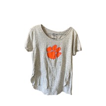 New PressBox Womens Size XL Gray Short Sleeve Tee Tshirt Clemson Tigers Heathere - £12.24 GBP