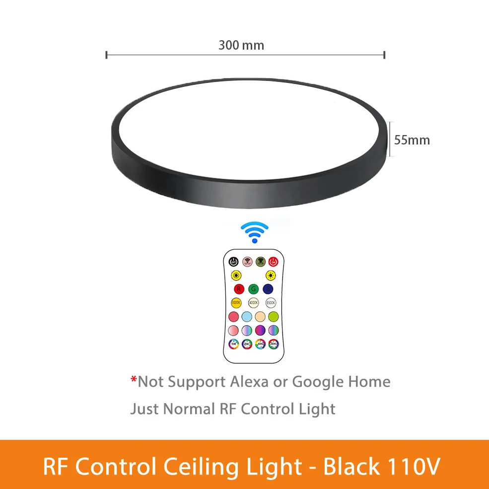 Tuya Wifi Smart Led Ceiling Light 24W 36W Dimmable RGB WW CW W Ceiling Lamps Sma - £191.14 GBP