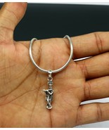 925 sterling silver handmade Hindu idol Krishna stylish unisex pendant s... - $29.69
