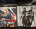 LOT OF 2 :The Dark Tower + THE COMMUTER (4K Ultra HD/Blu-ray) NO DIGITAL - $15.83