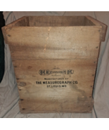 Vintage The Measuregraph Company St Louis Wood Crate - £119.57 GBP