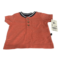 Baby b&#39;Gosh Baby Boys Short Sleeved 1/4 Button T-Shirt Size 0-3 Months - $13.10