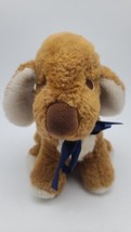 Vintage WALLACE BERRIE Puppy Dog Small Stuffed 9&quot; Plush Toy w/ Sleepy Ey... - £56.53 GBP
