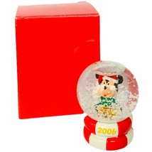 Mickey Mouse snowglobe figurine Disney NOB box Christmas holiday toy lis... - £19.31 GBP