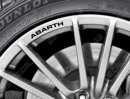 Fiat Abarth Logo Wheel Rim Decals Kit Stickers Premium Quality 5 Colors ... - $12.00