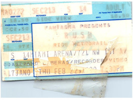 Vtg Eile Konzert Ticket Stumpf Februar 22 1990 Miami - £30.60 GBP