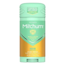 Mitchum Women Deodorant Antiperspirant 48HR Protection Pure Fresh 2.7oz, 6 Pack - £23.33 GBP