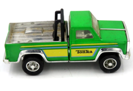 Vintage 1970’s Tonka 4X4 Green Pick Up Truck Pressed Steel Made In Usa 7" Nice - £11.65 GBP