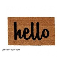 Hello Doormat Front Floor Porch Home Entrance Entryway Non-Slip Outdoor New - €43,64 EUR