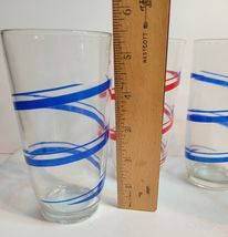 4 Swirl Iced Tea Glasses Made in Brazil image 2