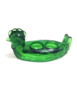Vintage Green Heavy Glass  Duck Egg Holder Rare - $89.33 CAD