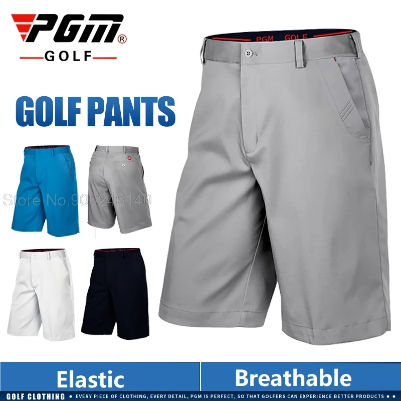 Pgm golf trousers men s shorts ultra thin flat front male shorts summer thin dry fit thumb200