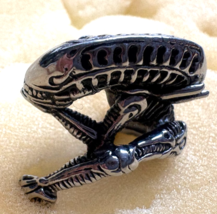 Alien Stainless Steel Horror Sci Fi Men&#39;s Size 12 Ring - $647.33 MXN
