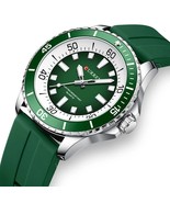 Classic Round Analog Quartz Watches with 44mm Dial Silicone Strap Colorf... - $1,044.55 MXN