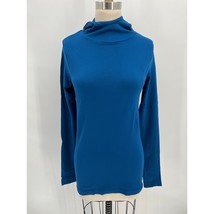 Athleta Flurry Scuba Hoodie Sz S Blue Long Sleeve Running Shirt Top - $19.60