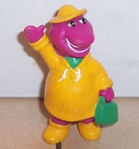 Pbs Barney The Dinosaur Pvc Figure Vhtf Vintage - £7.17 GBP