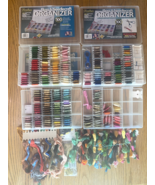 Lot of 354 Embroidery Floss Thread JP Coats 4 Organizer Cases Numbered C... - $205.14 CAD