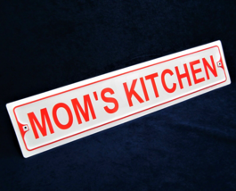 Mom's Kitchen - *Us Made* - 25" Embossed Metal Sign - Man Cave Garage Bar Décor - $19.95