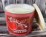 Bath &amp; Body Works 14.5 oz Scented 3-Wick Candle - Champagne Apple &amp; Honey - £19.49 GBP