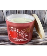 Bath &amp; Body Works 14.5 oz Scented 3-Wick Candle - Champagne Apple &amp; Honey - £19.01 GBP
